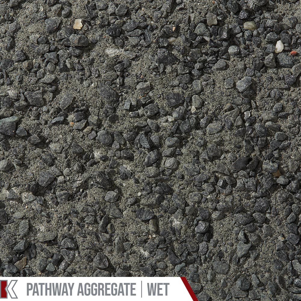 Kafka Twilight Black Granite Pathway shown wet