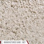 Kafka Frost White Granite Manufactured Sand shown wet