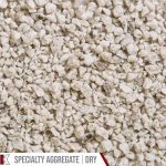 Kafka Frost White Granite Specialty Aggregate shown dry