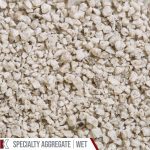 Kafka Frost White Granite Specialty Aggregate shown wet